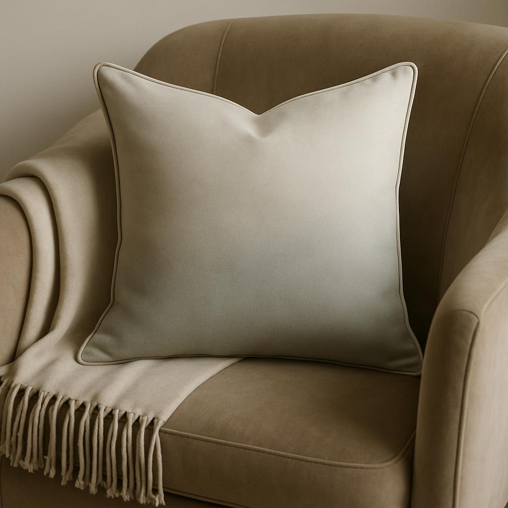 Length: 1 word (beige) Color: beige Lights source: natural light Item orientation: vertical Hashtags: #beige, pillow, thro...