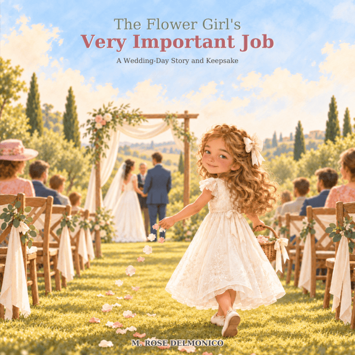 Cover of The Flower Girl's Very Important Job by M. Rose Delmonico.